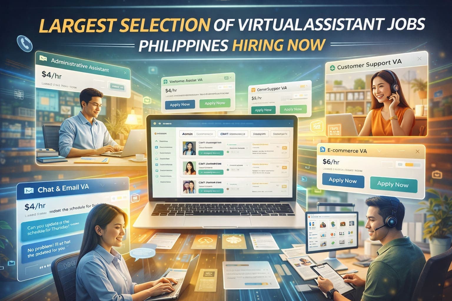 Largest Selection of Virtual Assistant Jobs Philippines Hiring Now