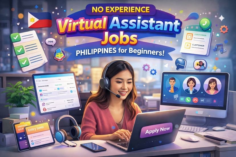 No Experience Virtual Assistant Jobs Philippines for Beginners