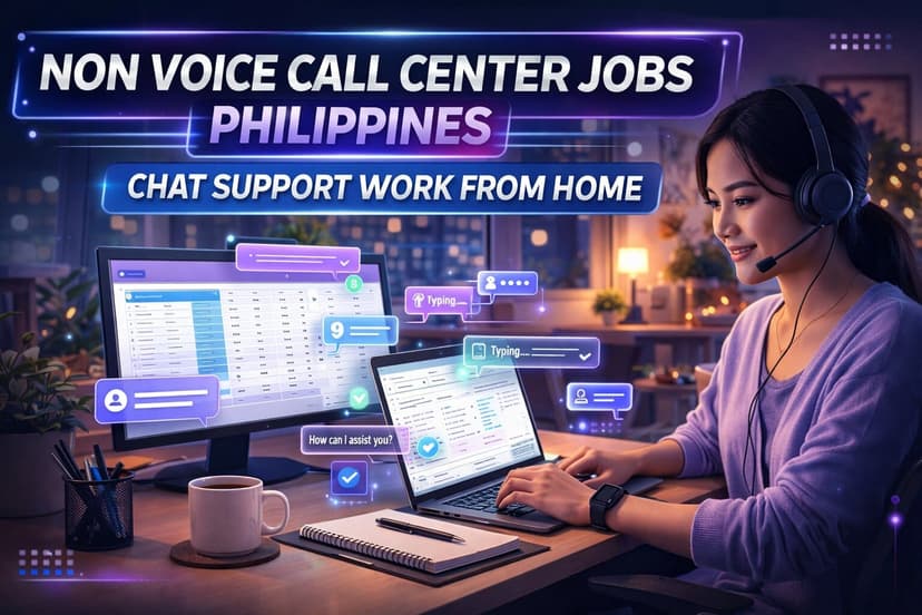 Non Voice Call Center Jobs Philippines Chat Support Work From Home