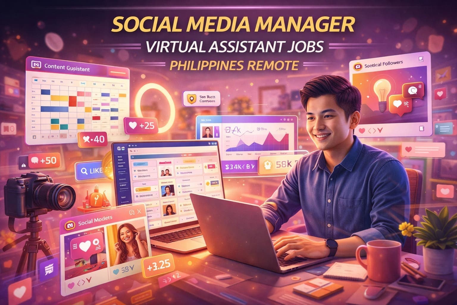 Social Media Manager Virtual Assistant Jobs Philippines Remote