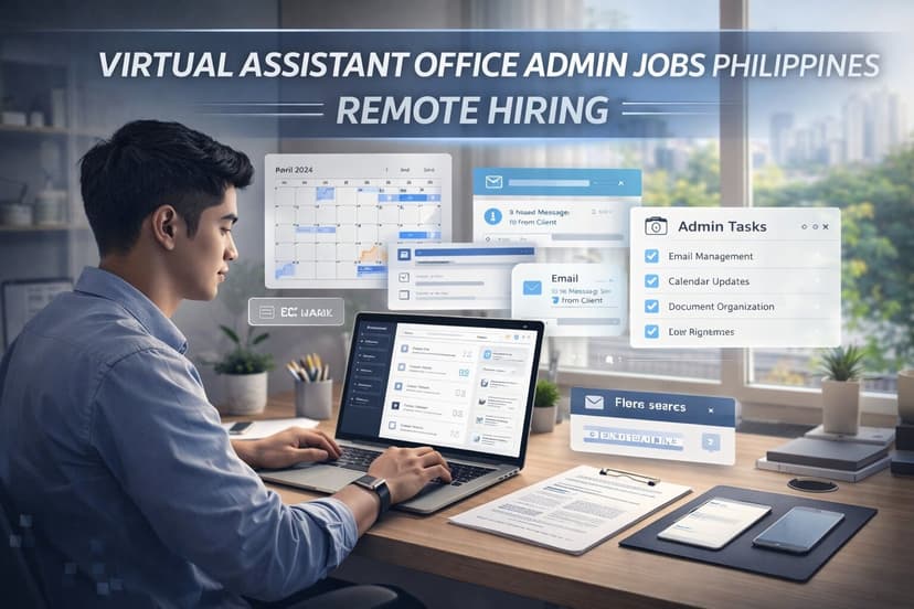 Virtual Assistant Office Admin Jobs Philippines Remote Hiring