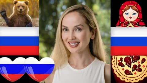 Russian Language with Transcription, Complete Course.