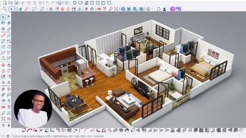 Beginner To professional interior designer using  SketchUp