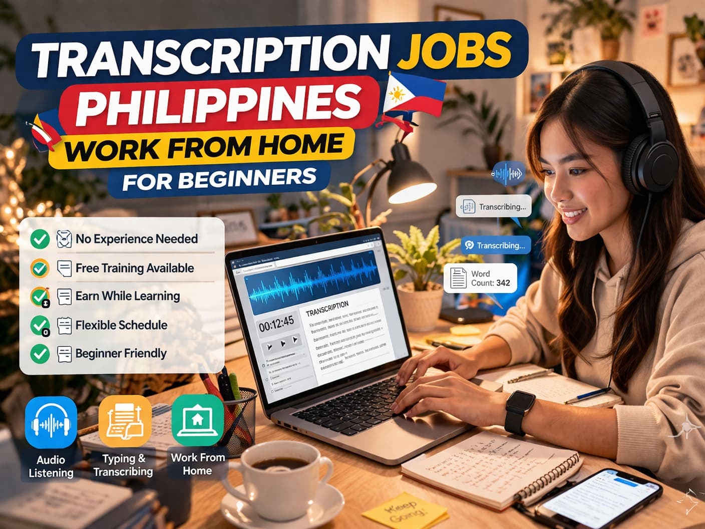Transcription Jobs Philippines Work From Home for Beginners