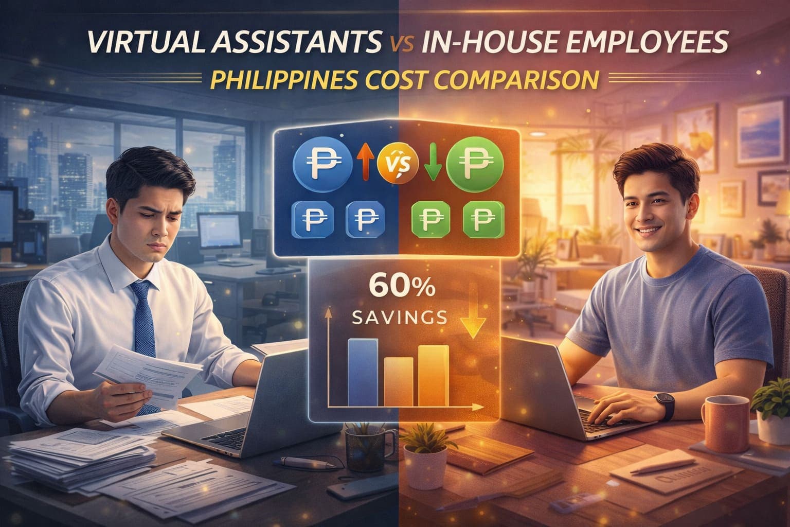 Virtual Assistants vs In House Employees Philippines Cost Comparison