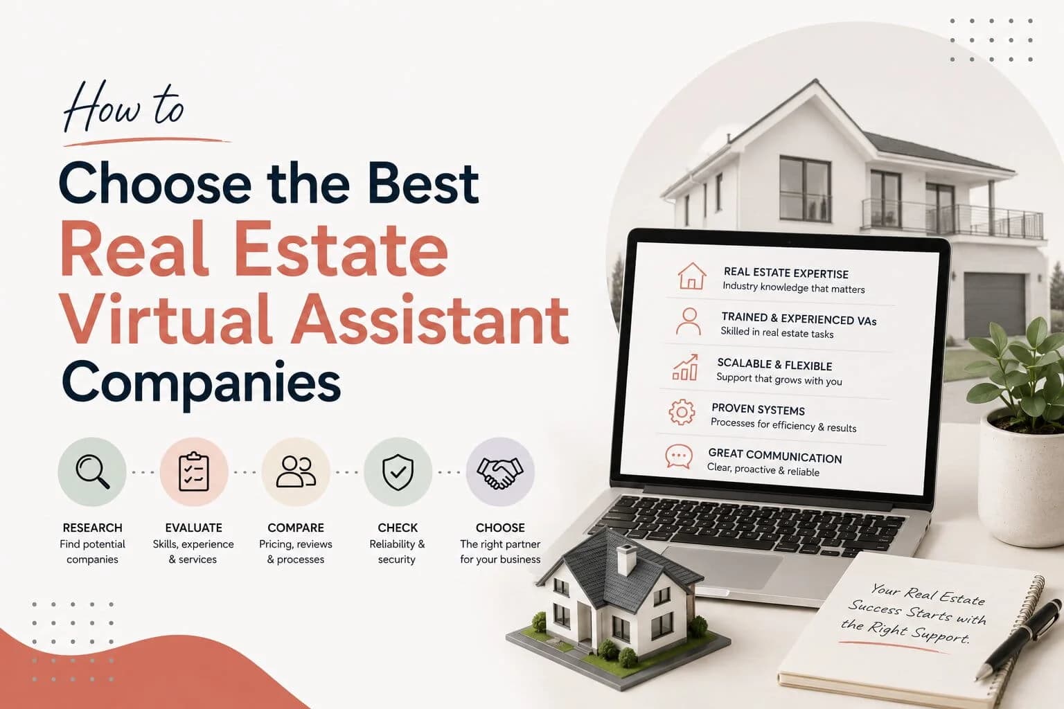 Filipino virtual assistant working with real estate documents