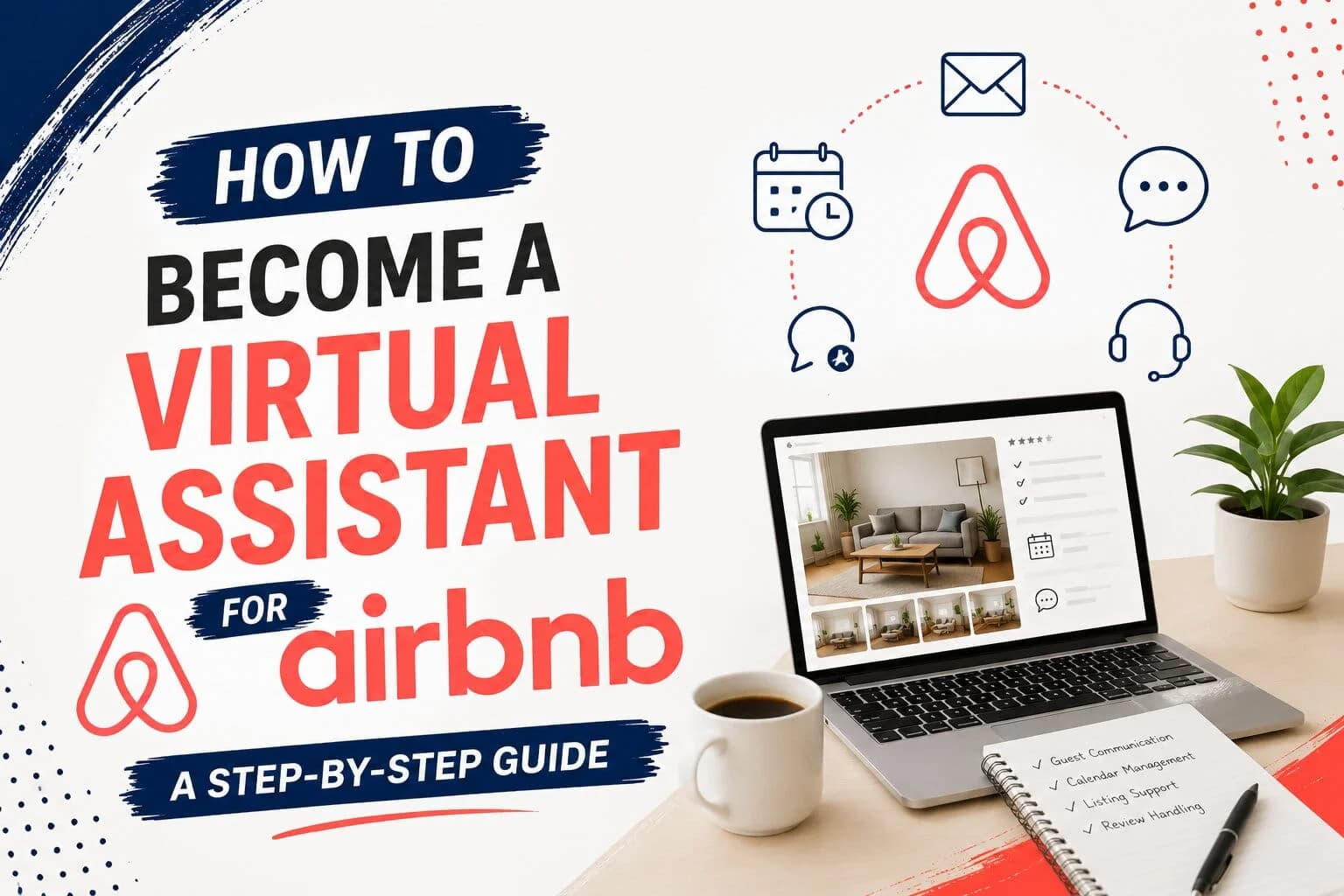 Filipino virtual assistant on a video call with an Airbnb host