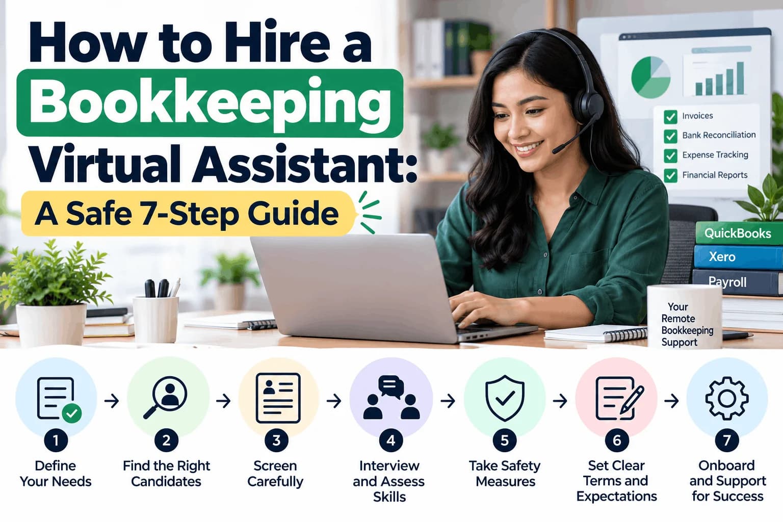 How to Hire a Bookkeeping Virtual Assistant: A Safe 7-Step Guide