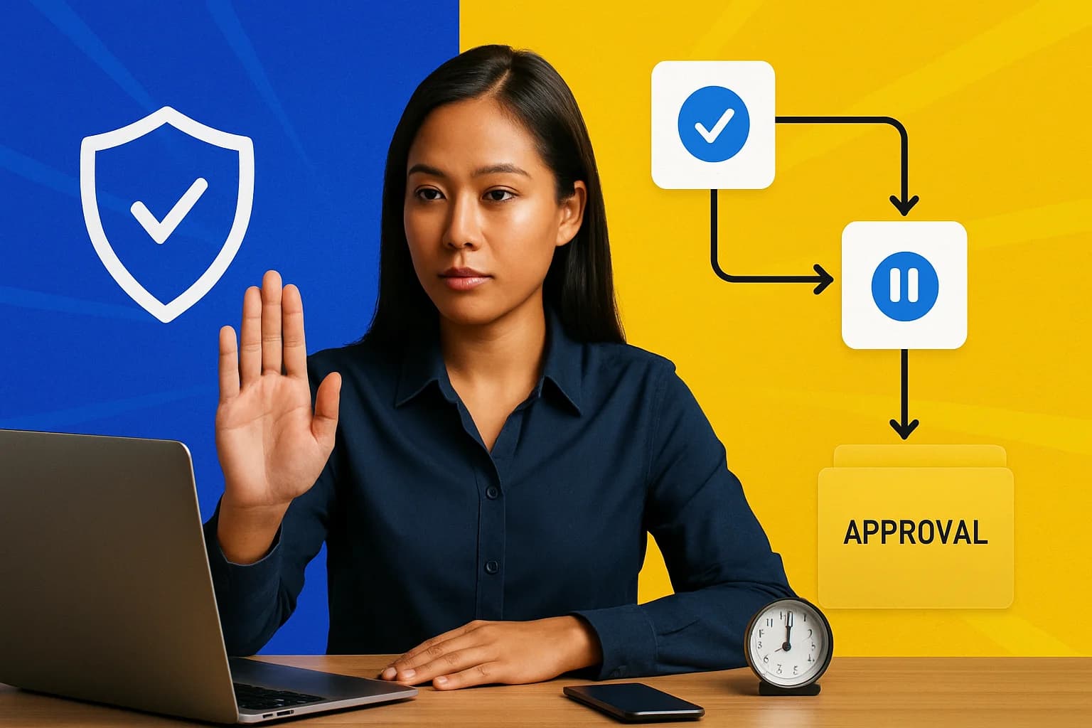Intelligent Virtual Assistant: Safer Human-AI Workflow Systems
