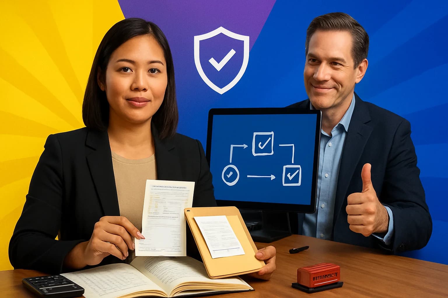 Filipino accounting virtual assistant organizing secure bookkeeping records