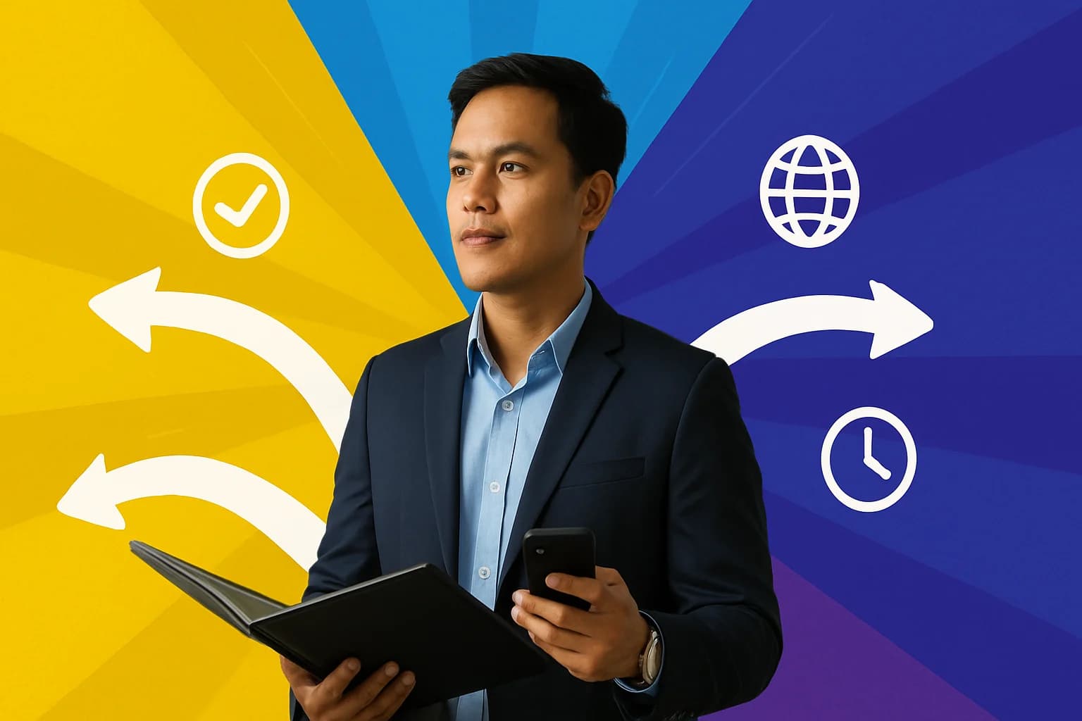 Filipino professional evaluating remote company opportunities and time zone fit