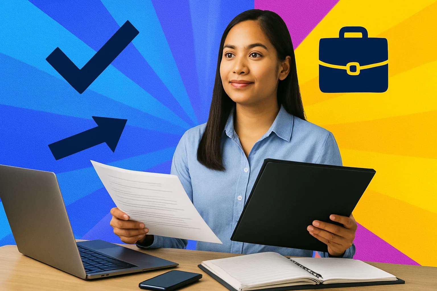 Filipino job seeker organizing proof for a work from home application