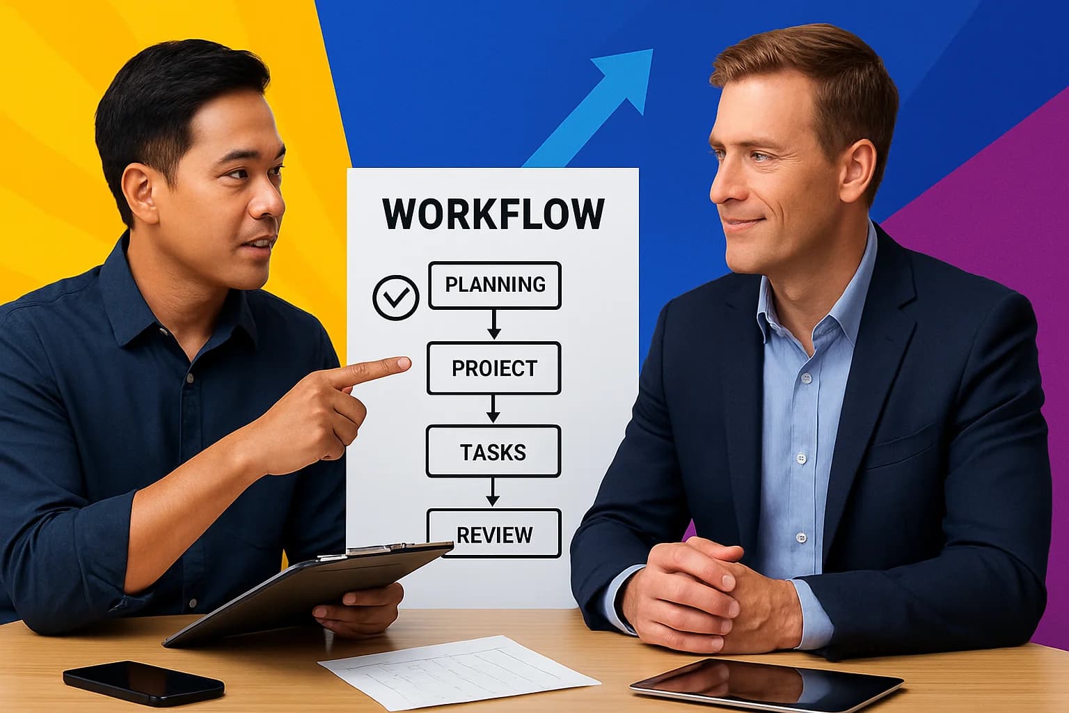 Filipino social media specialist helping US business owner choose reliable support