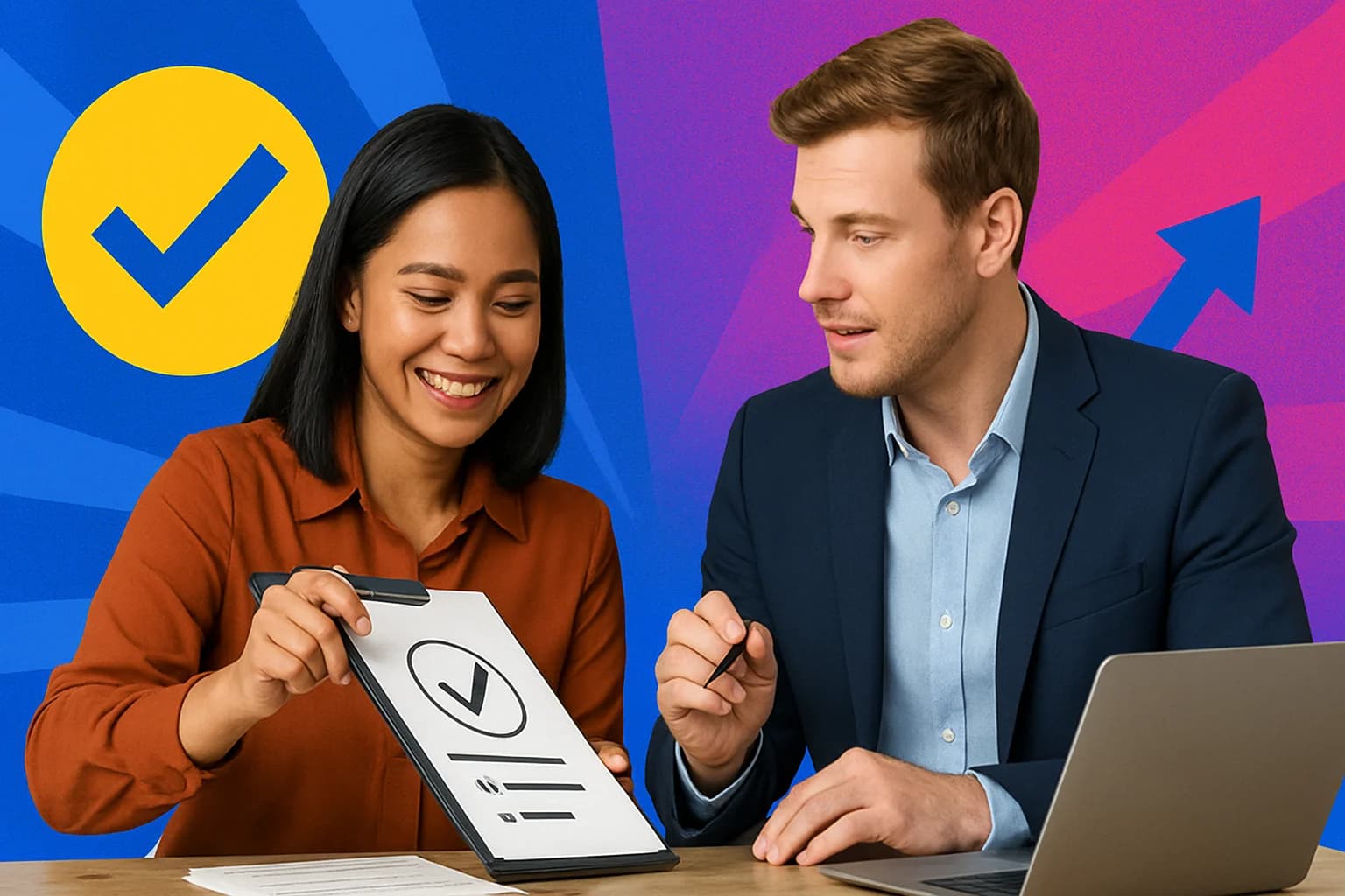Marketing team evaluating a Reddit agency proposal during a strategy meeting