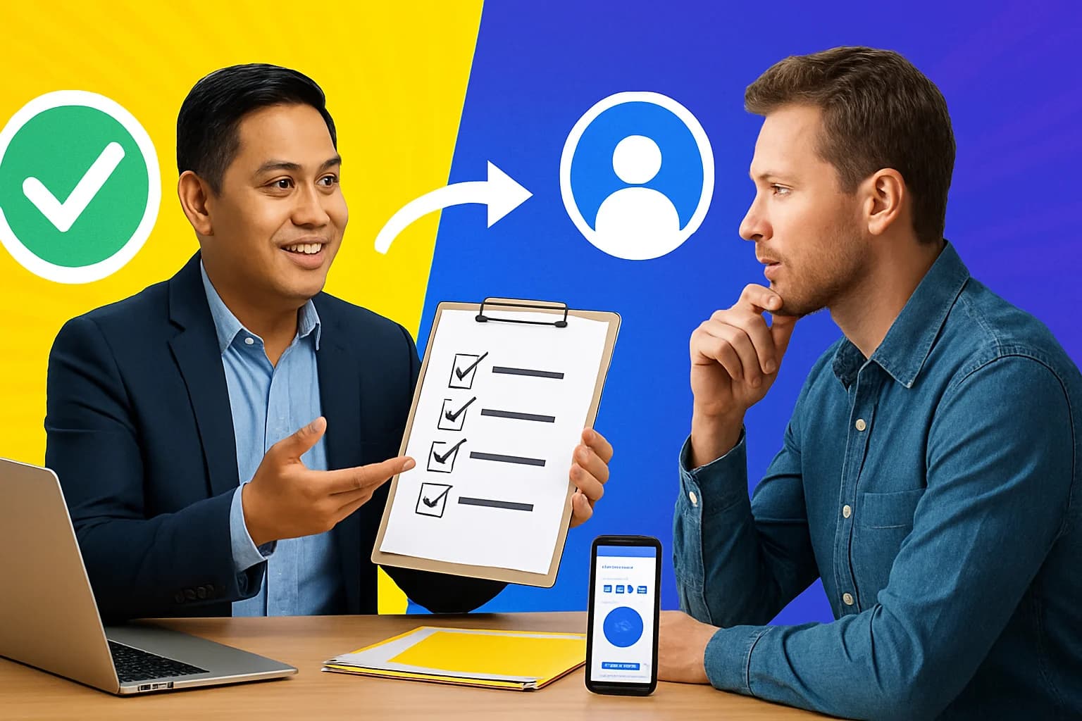 Business owner choosing a social media marketing partner with confidence